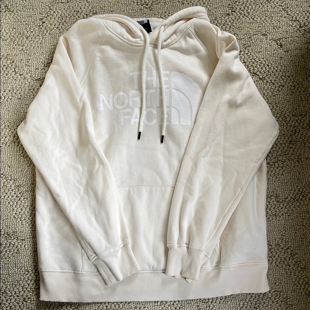 Women’s Cream North Face Hoodie Size Large